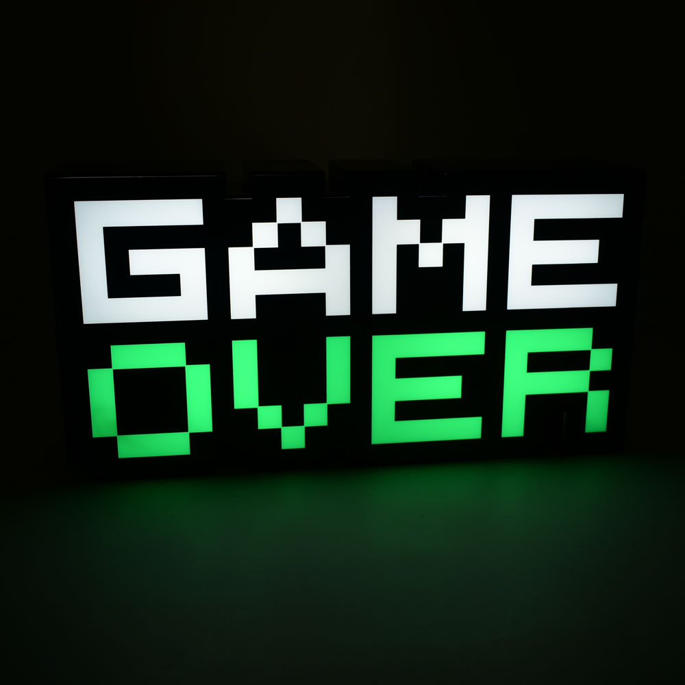 Gaming Διακοσμητικό Φωτιστικό LED USB Game Over
